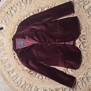 Zara boys Velvet Burgundy Blazer